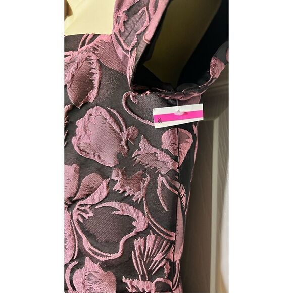 KAY UNGER Alana Floral One Shoulder Midi Dress NWOT Size 6 - Picture 7 of 8